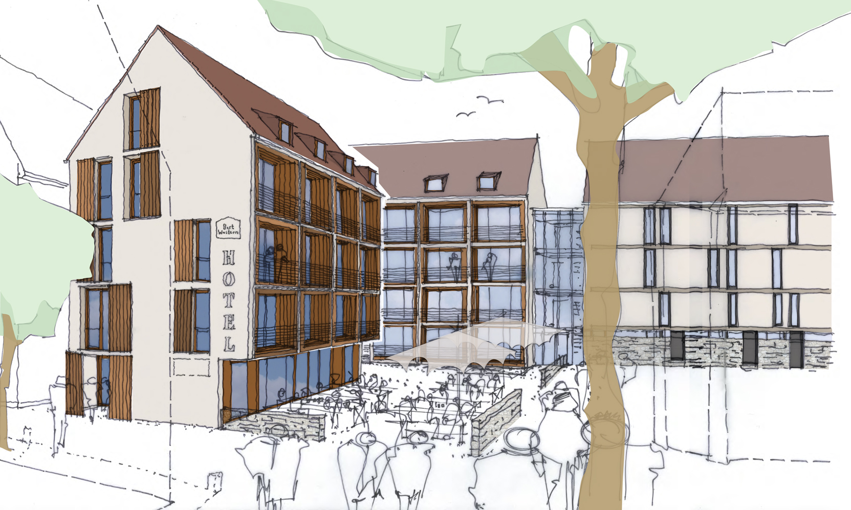 Das zukünftige Best Western Plus Bierkulturhotel Schwanen in Ehingen